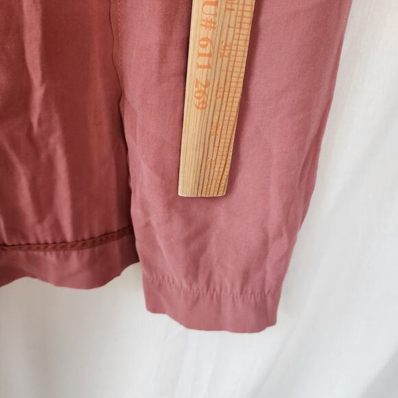 FREE PEOPLE TRENCH COAT Jacket Size XS Mauve Pink Pockets Longline - Picture 10 of 11